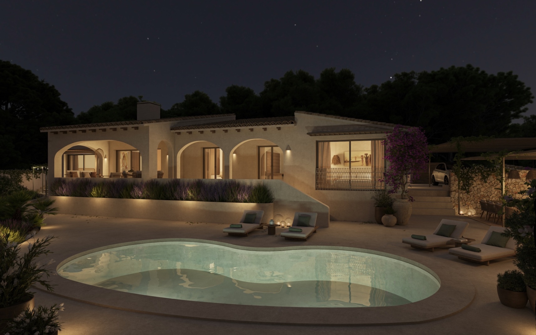 VD40211 Villa renovee Benissa La Fustera Espagne Horizon 8