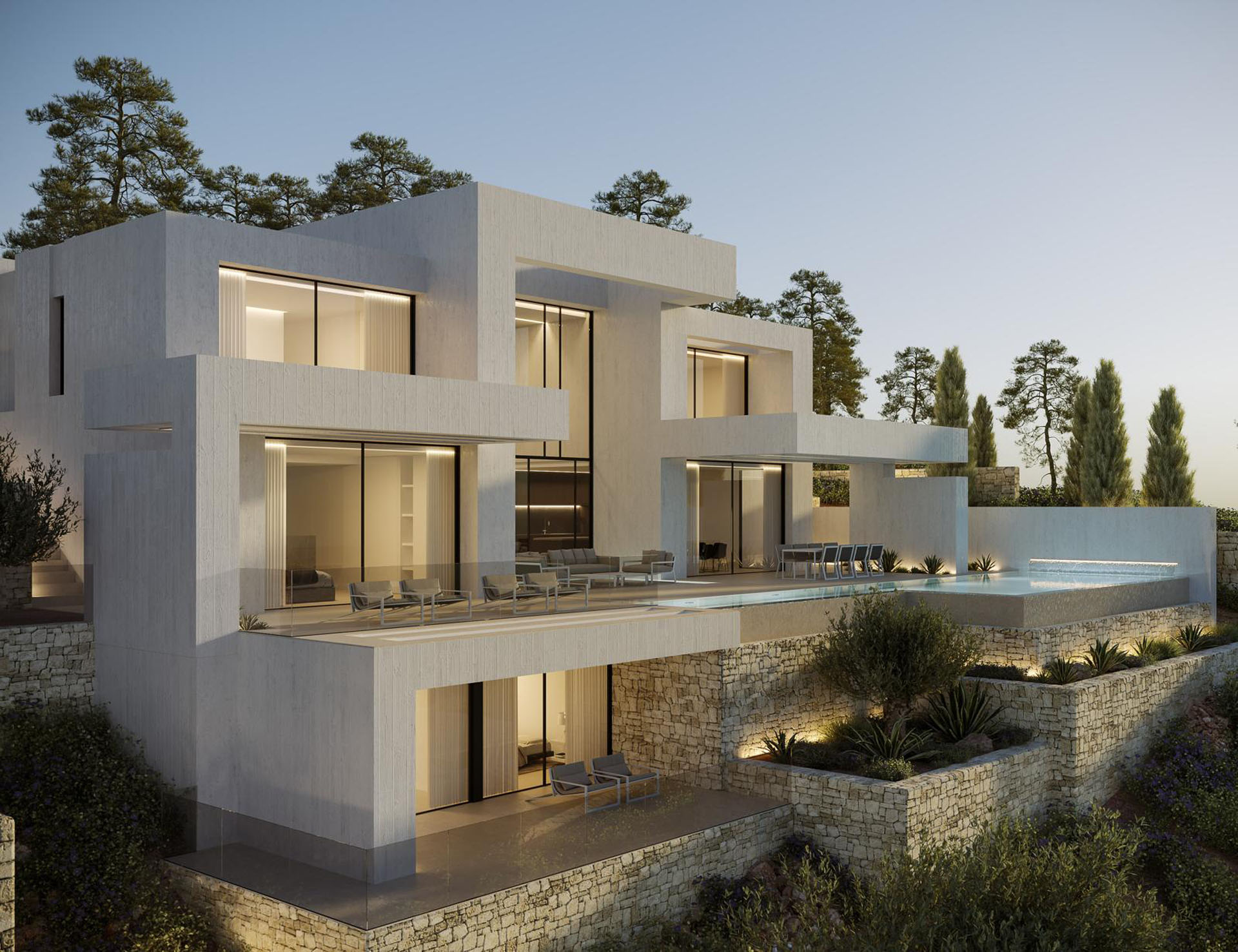 VD60033 villa luxe neuve Granadella Javea Espagne Horizon (5)