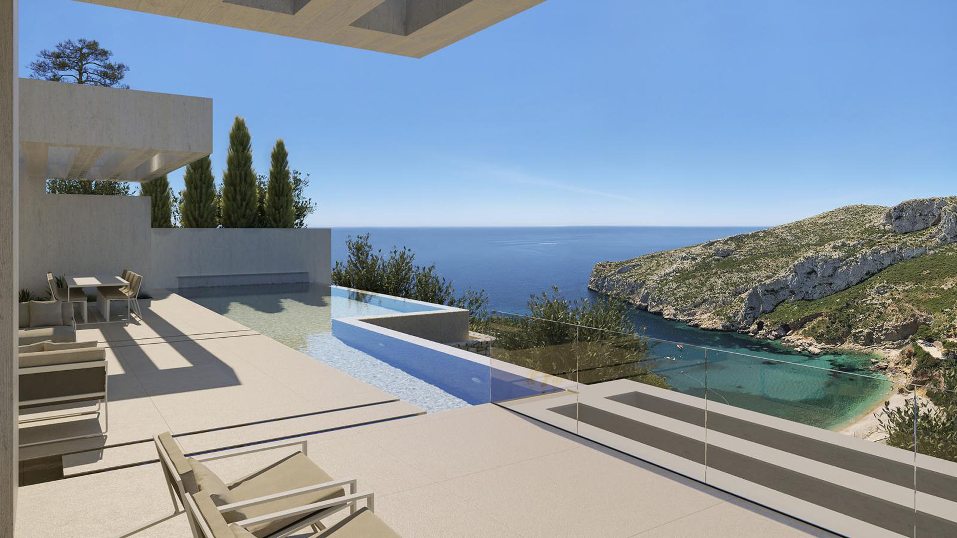 VD60033 villa luxe neuve Granadella Javea Espagne Horizon (7)